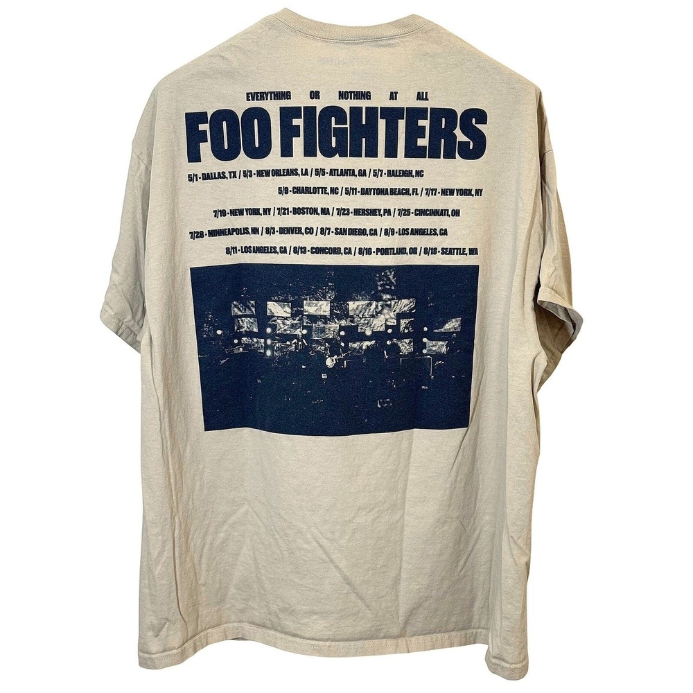 Foo Fighters 2011 Everything Or Nothing At All Tour T Shirt 2XL Band Tee